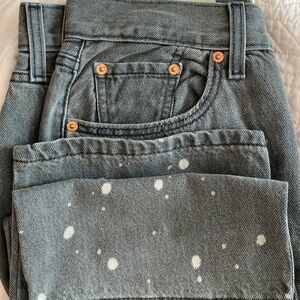 LEVI'S® LOW PRO JEANS  GREY W WHITE SPATTER NWT